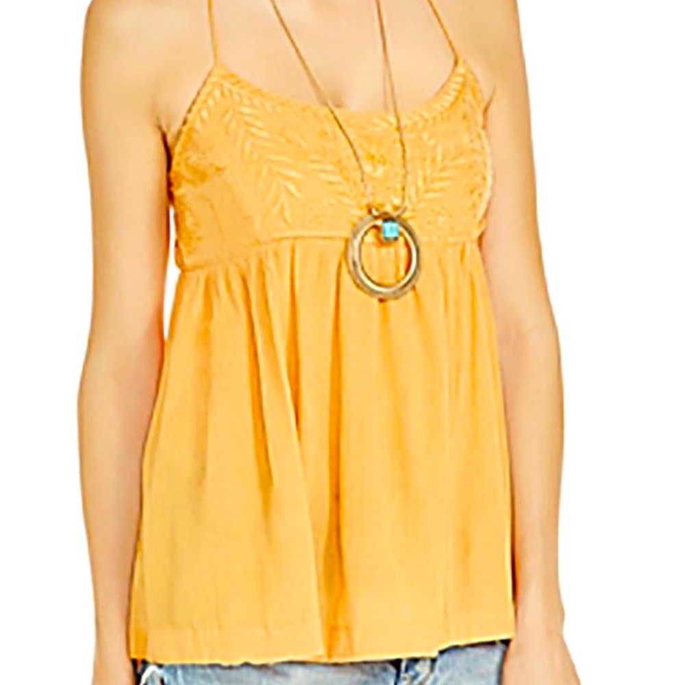Free People open-back sleeveless blouse